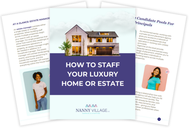 E-book Nanny Village UHNW Estate Staffing MOCKUP