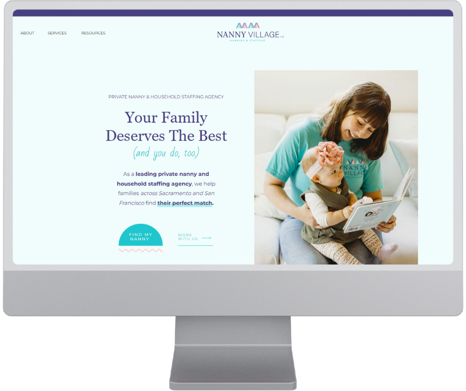 Website sample Nanny Village Morgan Hugoboom lifestyle copywriter (1)